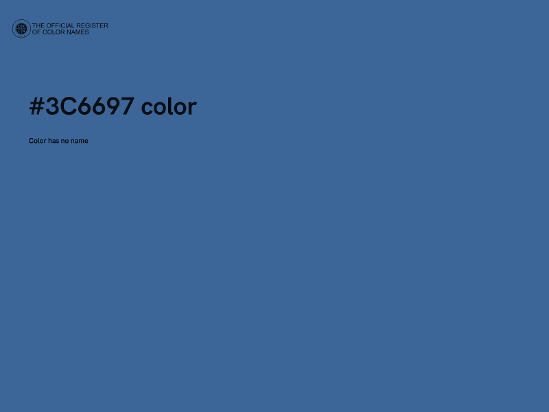 #3C6697 color image