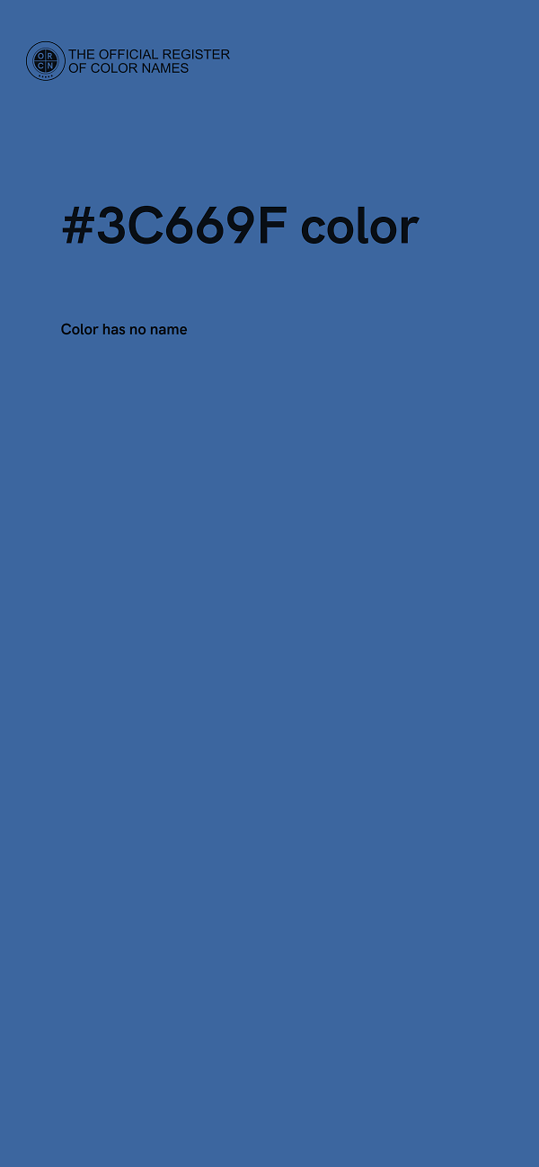 #3C669F color image