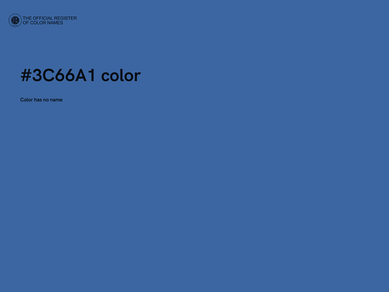 #3C66A1 color image