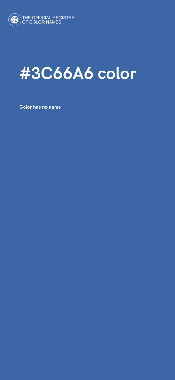 #3C66A6 color image