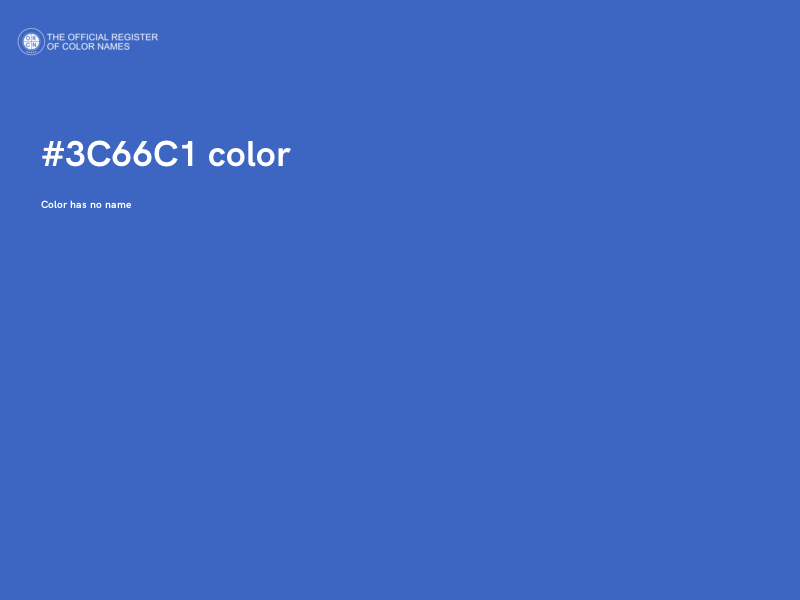 #3C66C1 color image