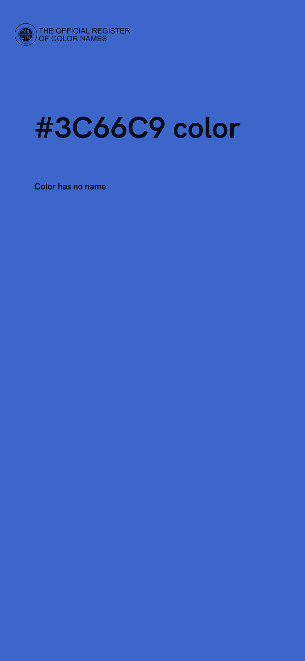 #3C66C9 color image