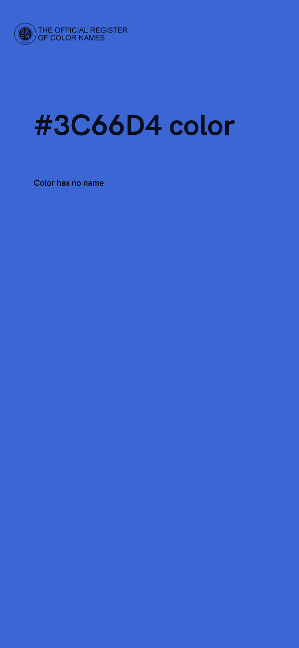 #3C66D4 color image