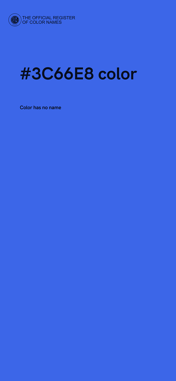 #3C66E8 color image