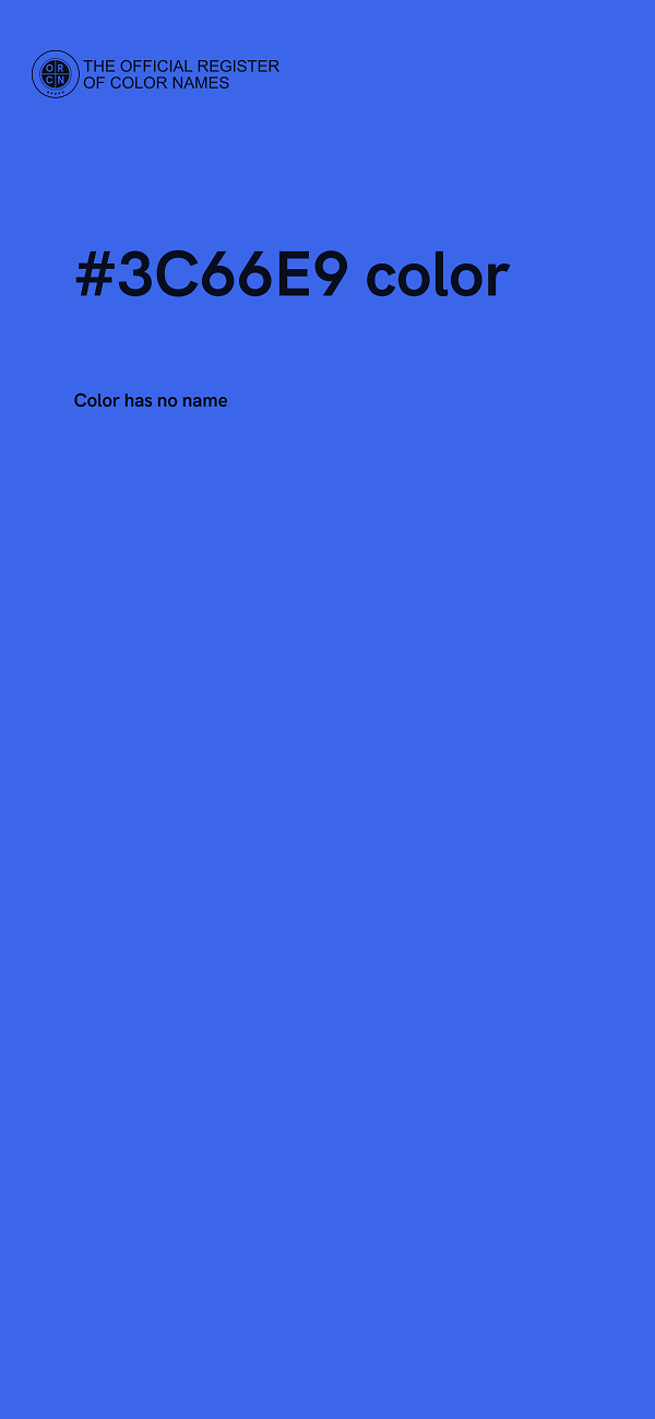 #3C66E9 color image