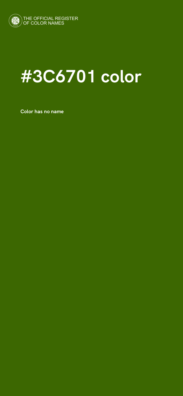 #3C6701 color image