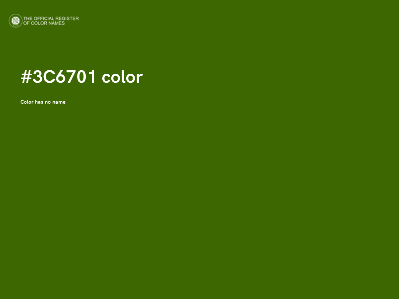 #3C6701 color image