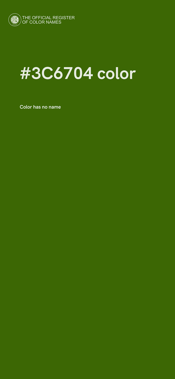 #3C6704 color image