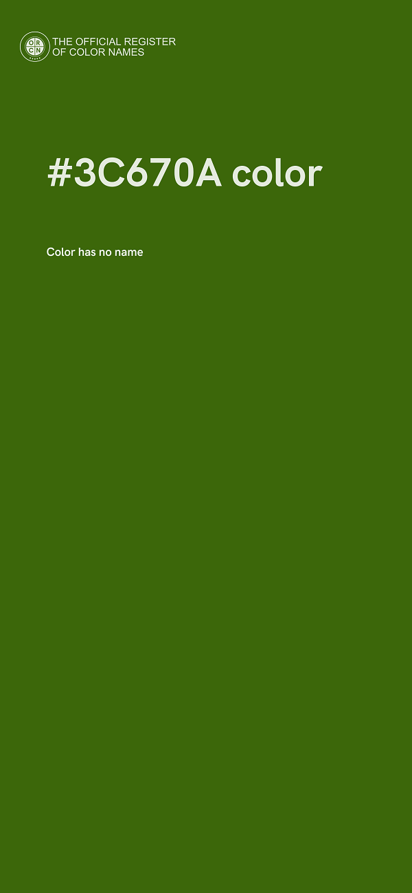 #3C670A color image