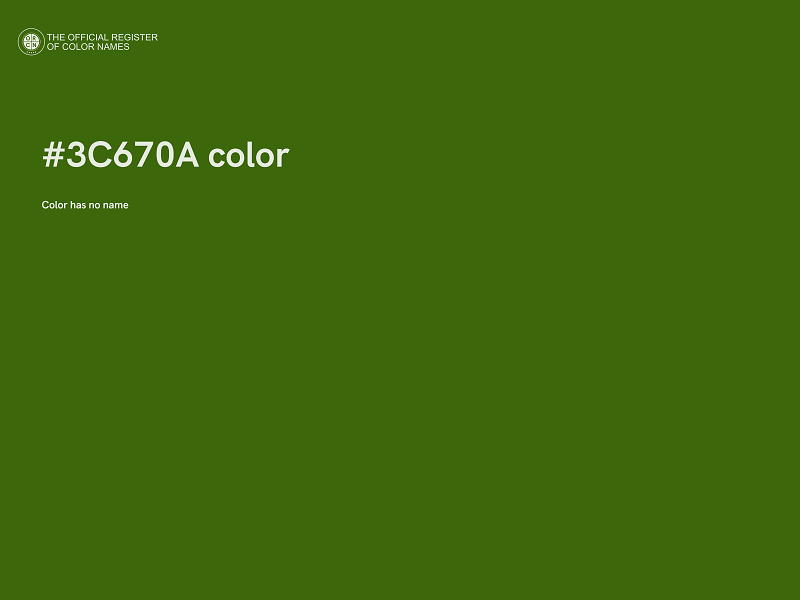 #3C670A color image