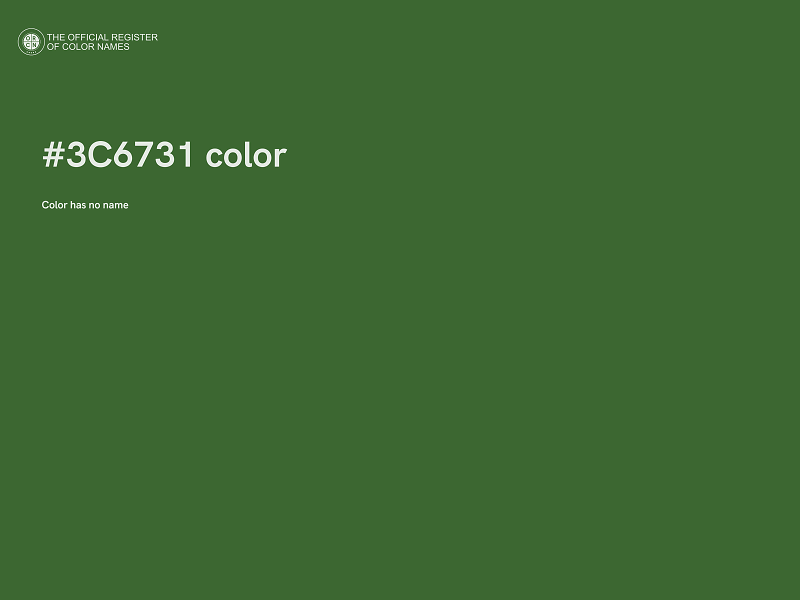 #3C6731 color image