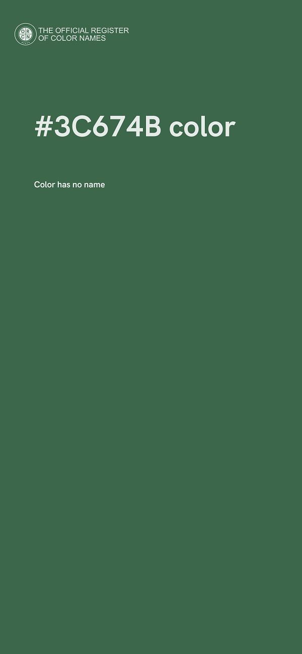 #3C674B color image