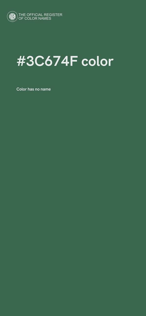 #3C674F color image
