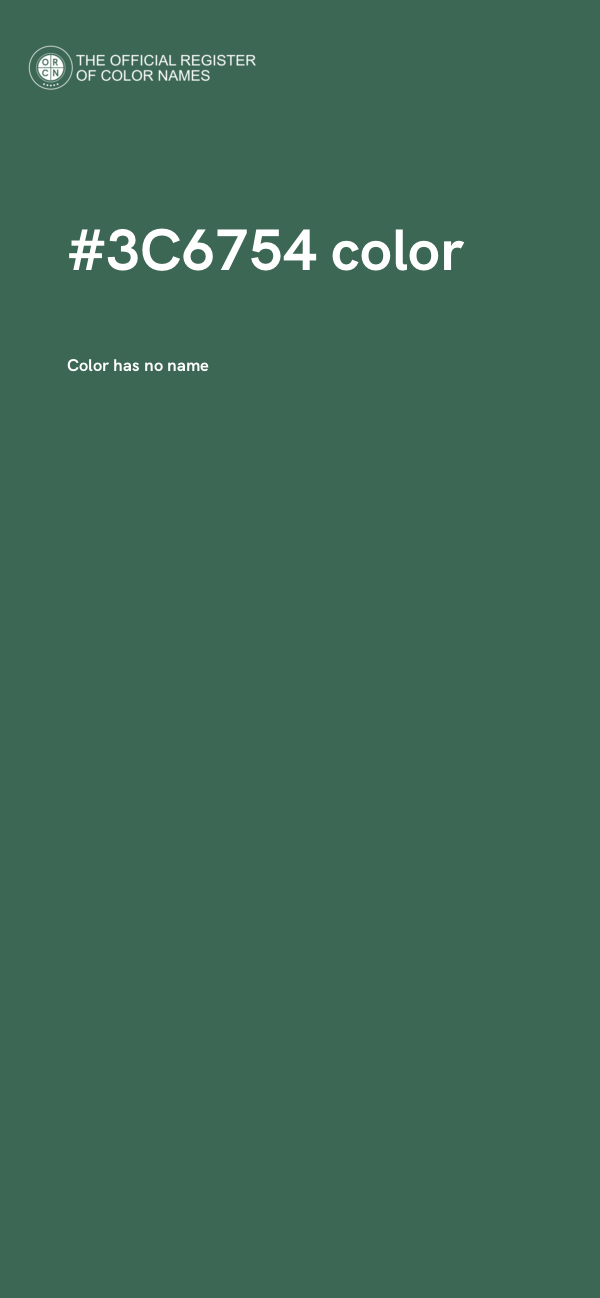 #3C6754 color image