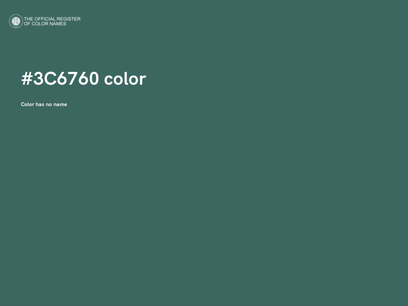 #3C6760 color image