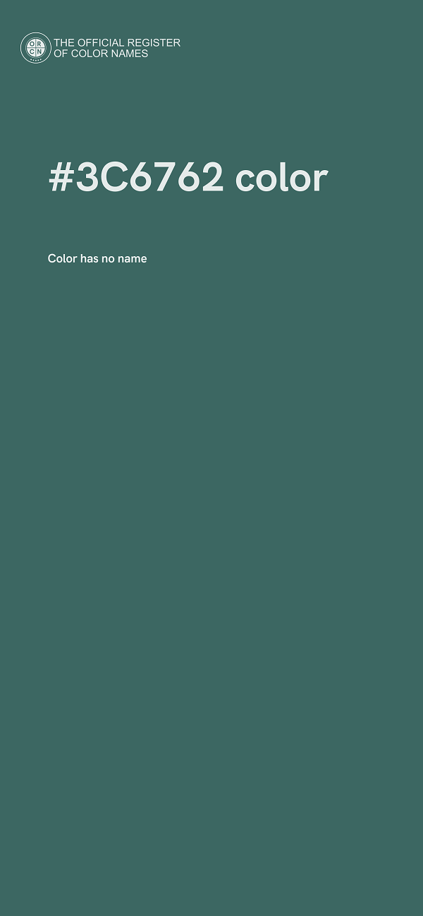 #3C6762 color image
