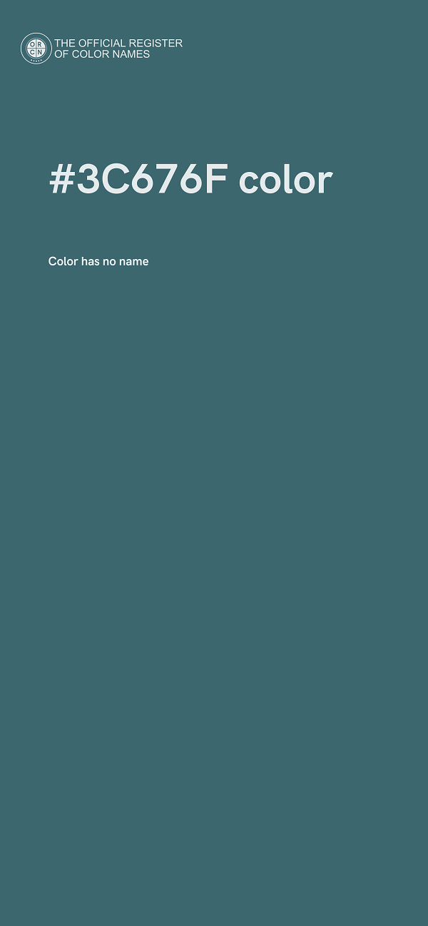 #3C676F color image