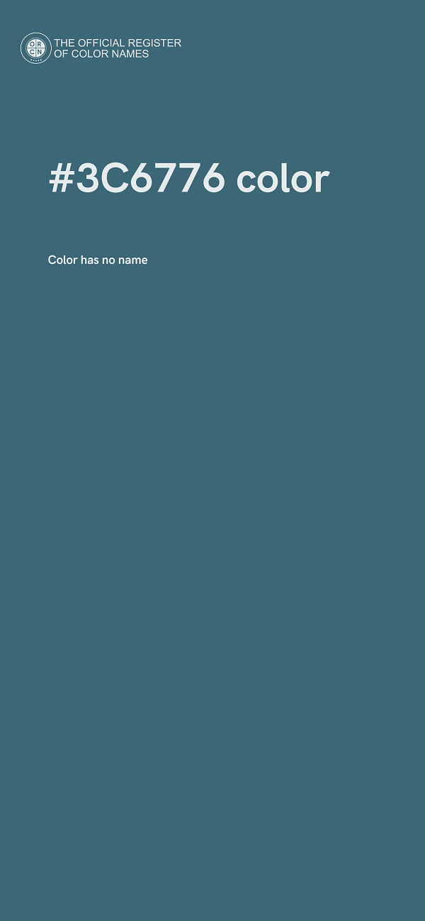 #3C6776 color image