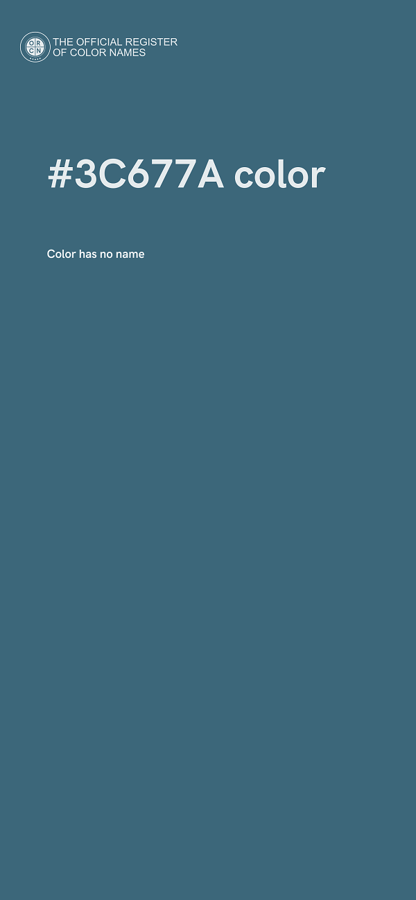 #3C677A color image