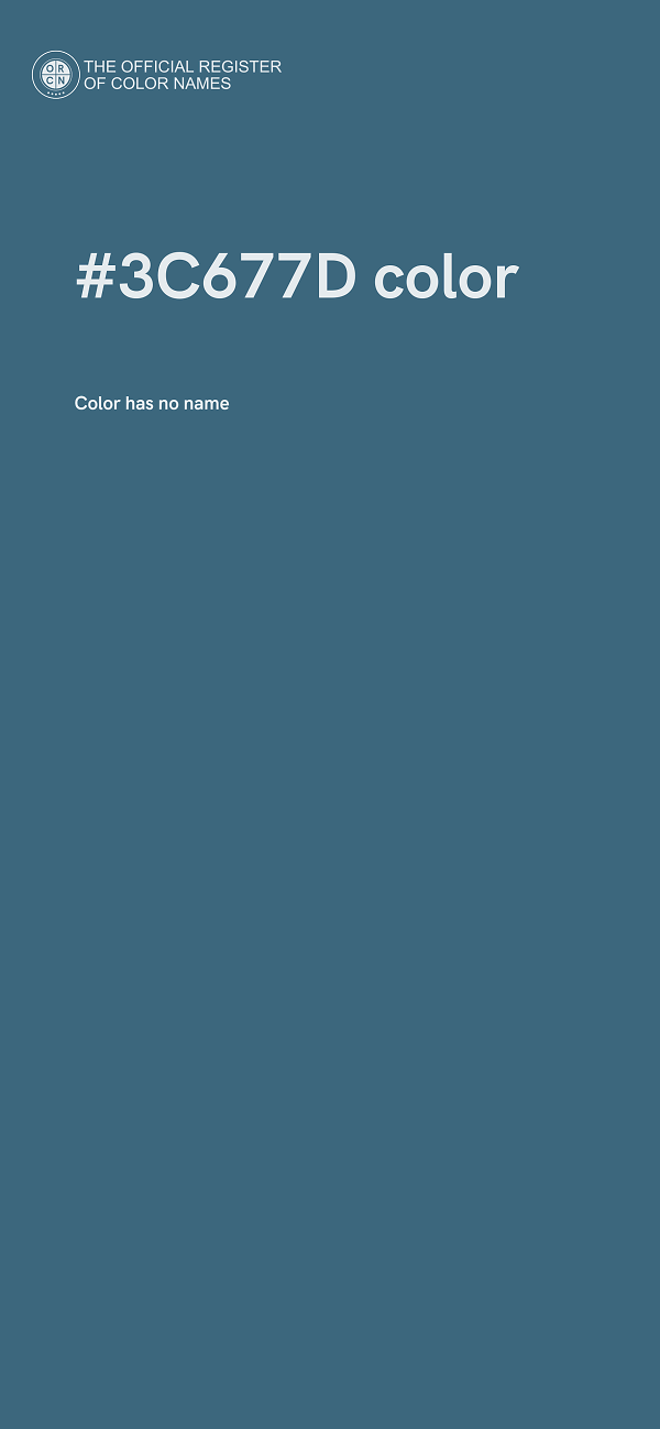 #3C677D color image