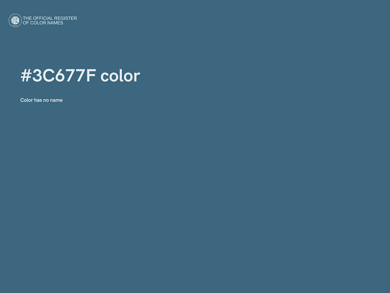 #3C677F color image