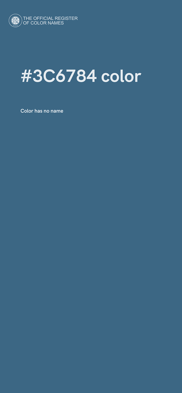 #3C6784 color image