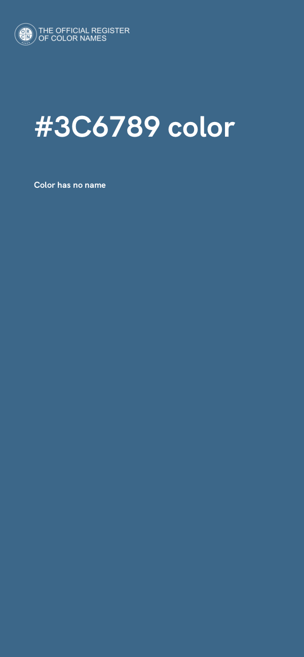 #3C6789 color image