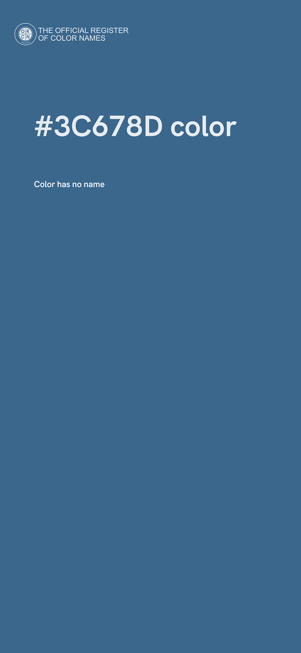 #3C678D color image