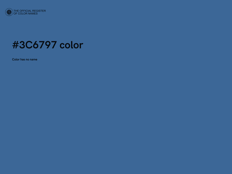 #3C6797 color image