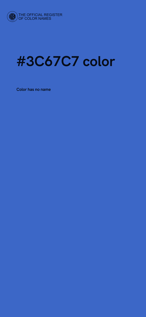 #3C67C7 color image