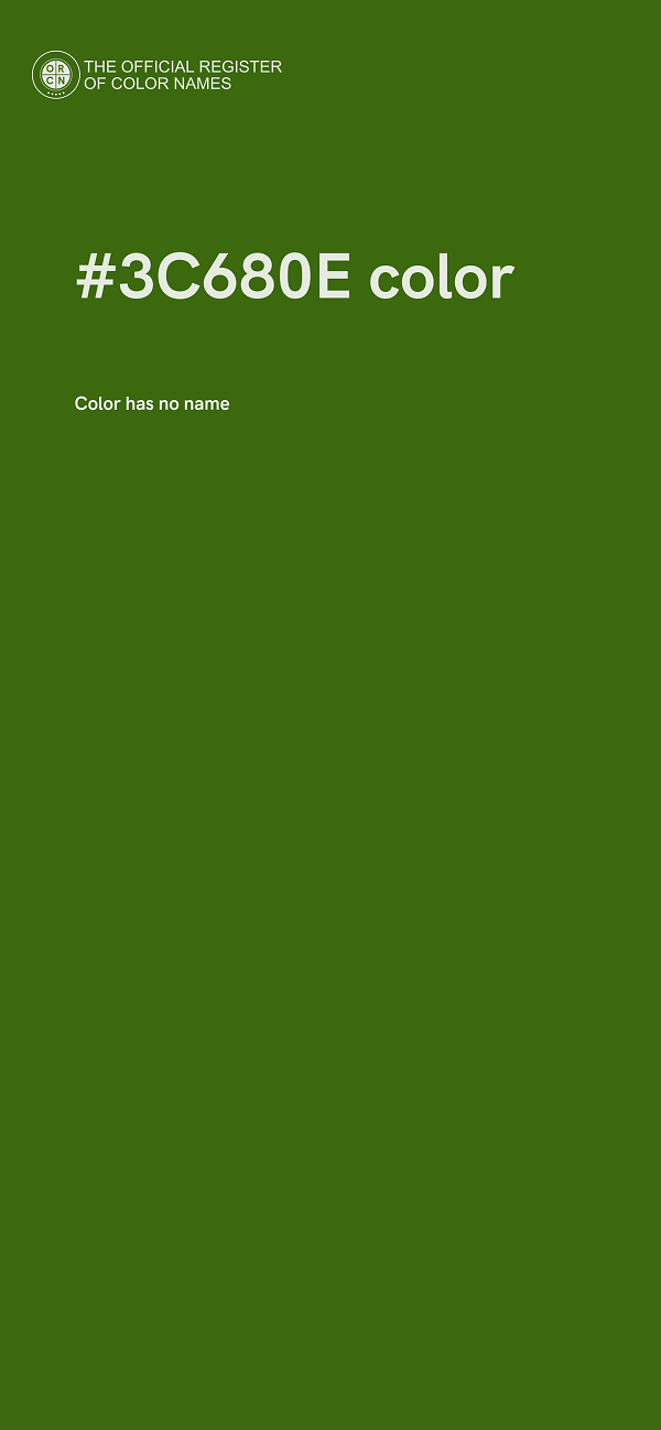 #3C680E color image