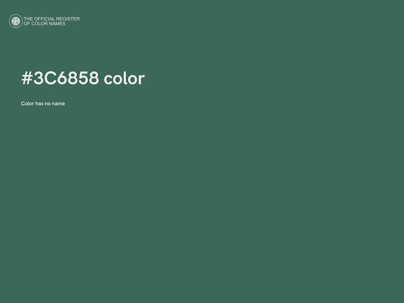 #3C6858 color image