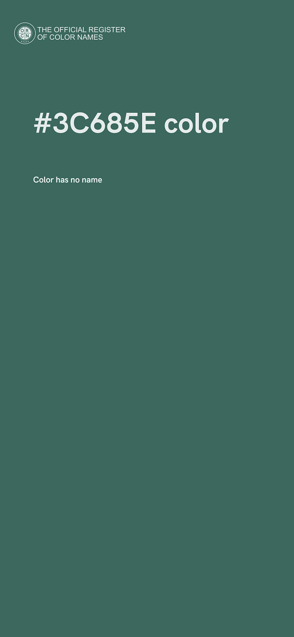 #3C685E color image