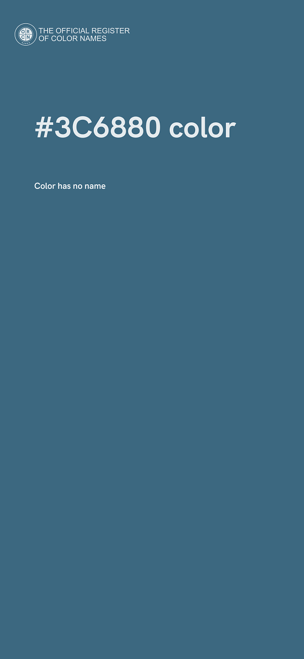 #3C6880 color image