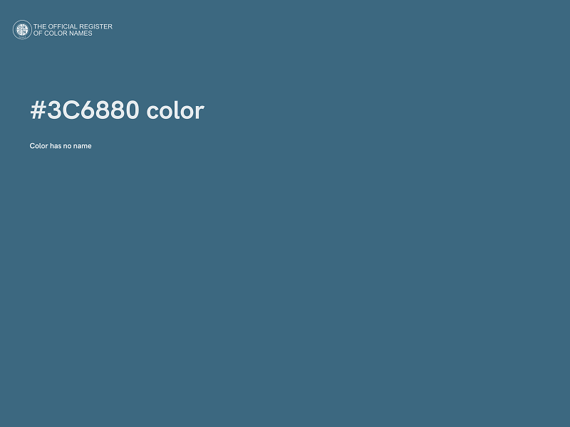 #3C6880 color image