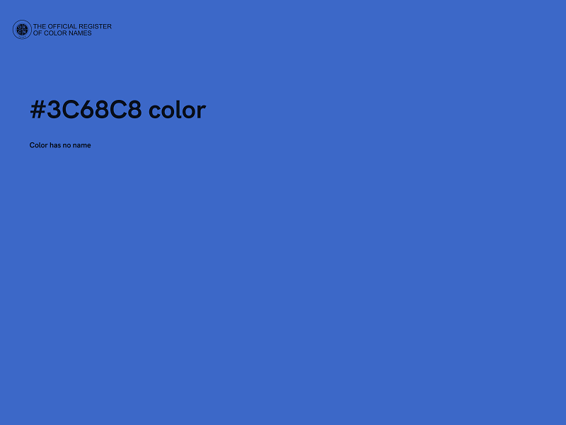 #3C68C8 color image