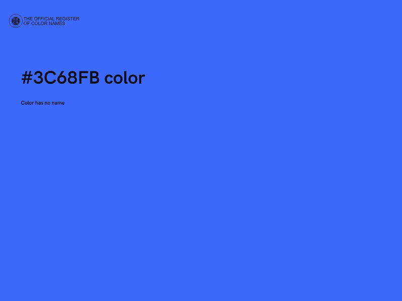 #3C68FB color image