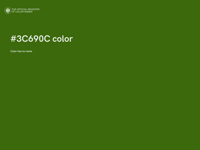 #3C690C color image