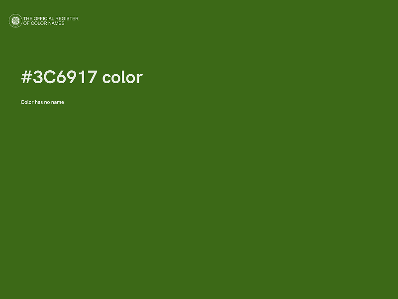 #3C6917 color image