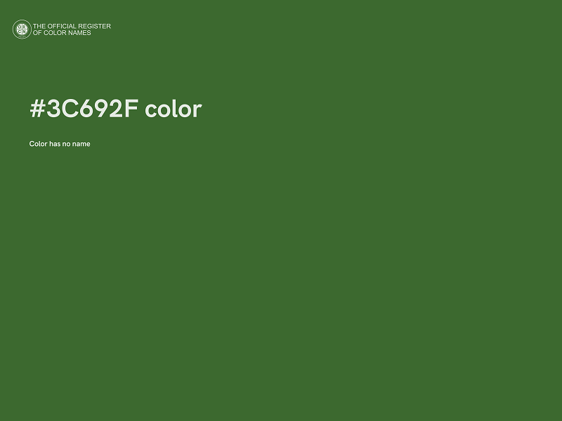 #3C692F color image