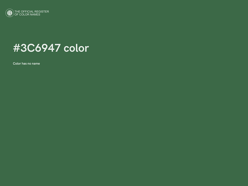 #3C6947 color image