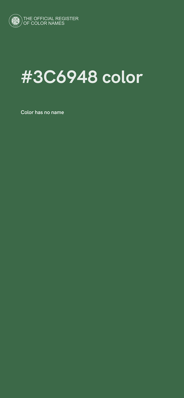 #3C6948 color image