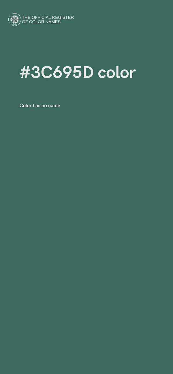 #3C695D color image