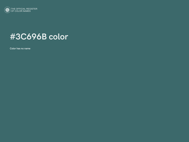 #3C696B color image