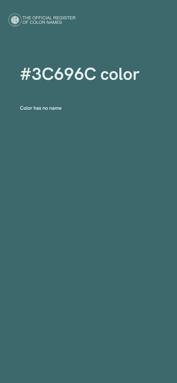 #3C696C color image