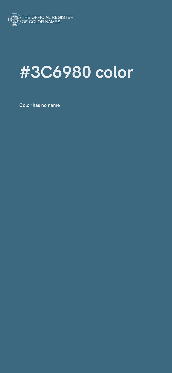 #3C6980 color image
