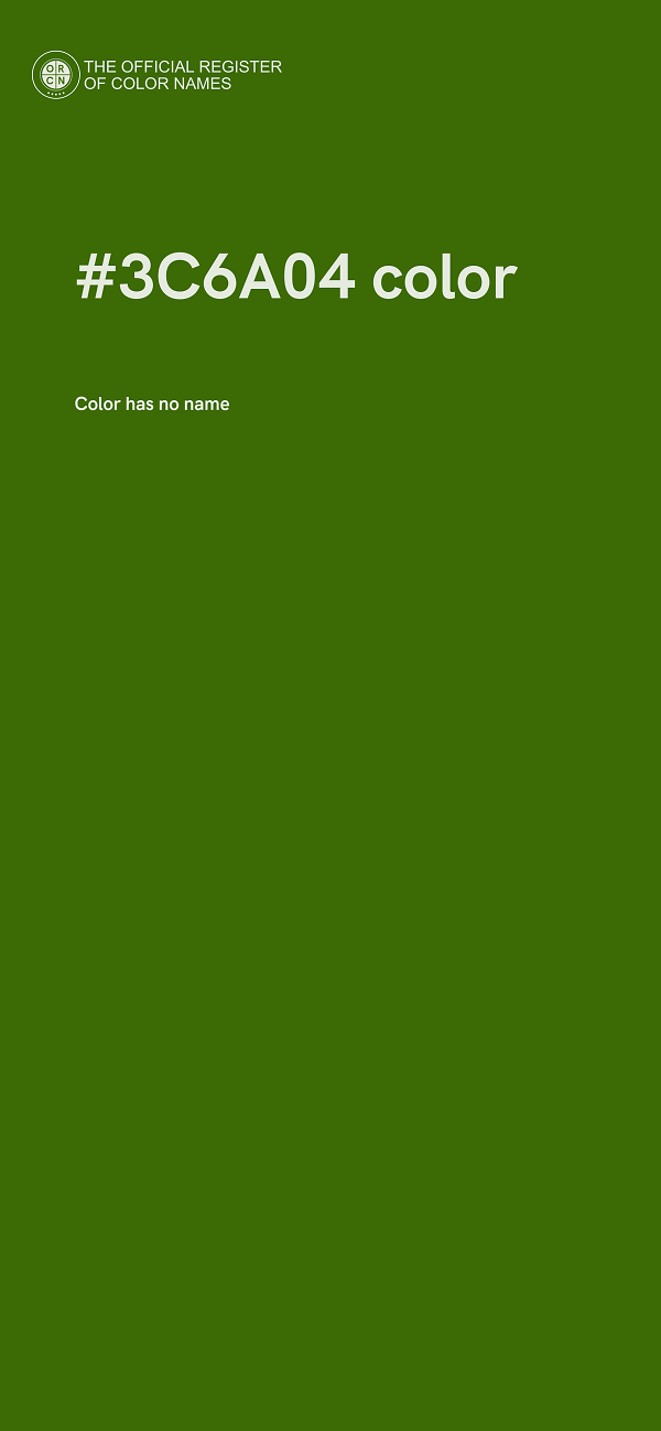 #3C6A04 color image