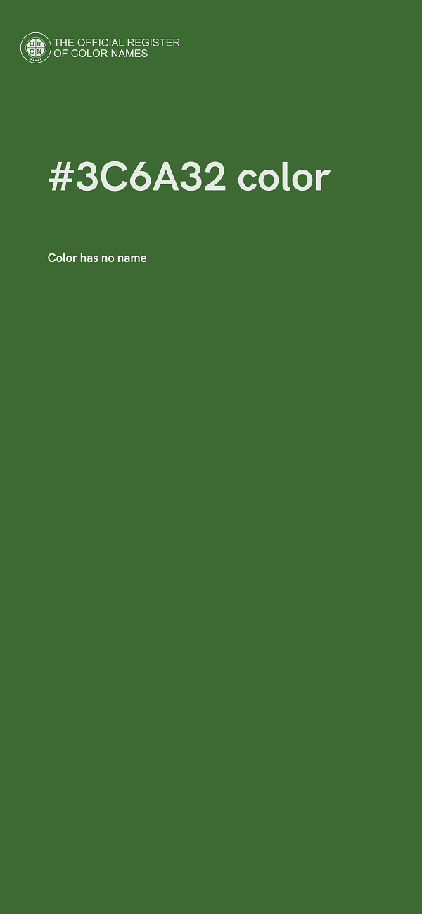 #3C6A32 color image