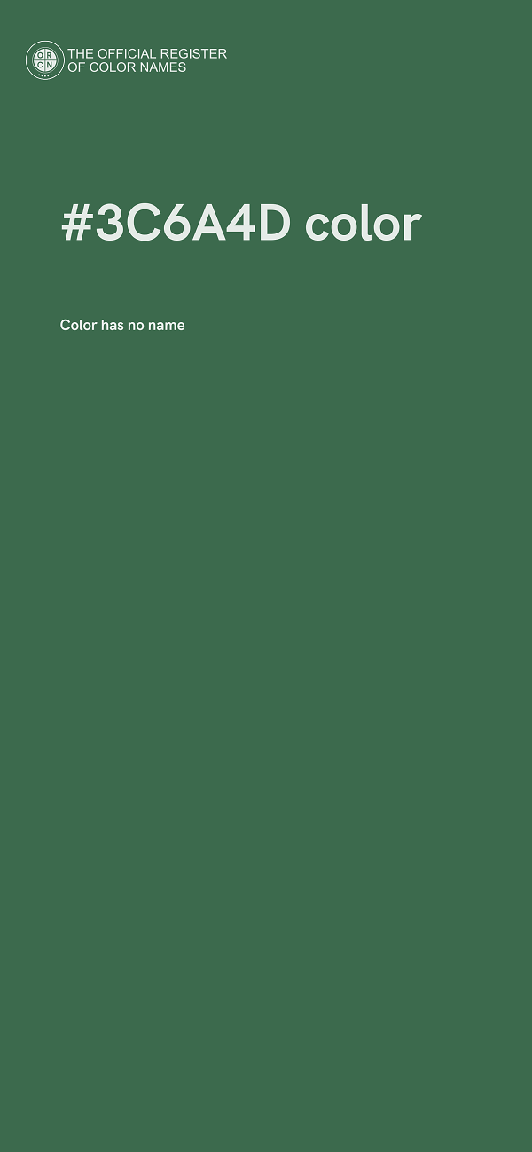 #3C6A4D color image