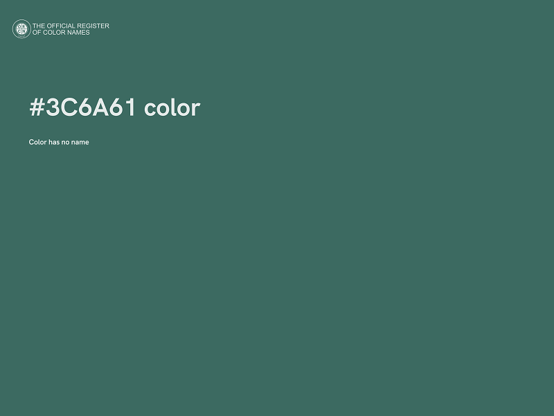 #3C6A61 color image
